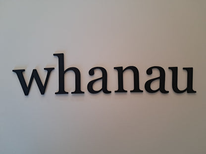 whanau - Laser Cut Wall Art - NZ Made - Urban Vibe Studio