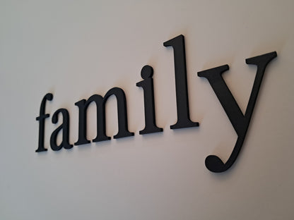 FAMILY - Laser Cut Wall Art - NZ Made - Urban Vibe Studio