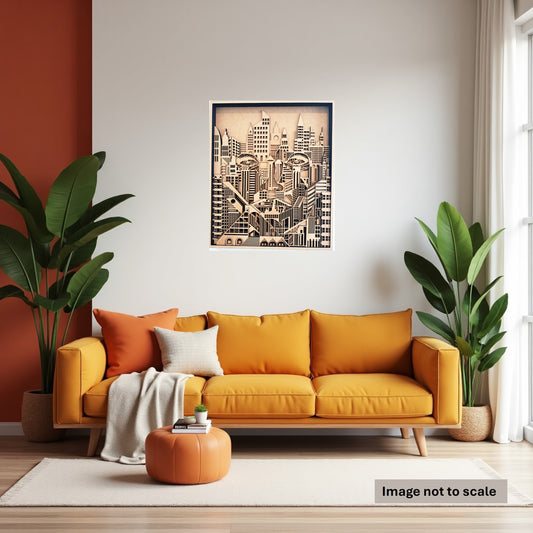 Cities Have Eyes - 10 Layer, Laser Cut Wall Art - Urban Vibe Studio