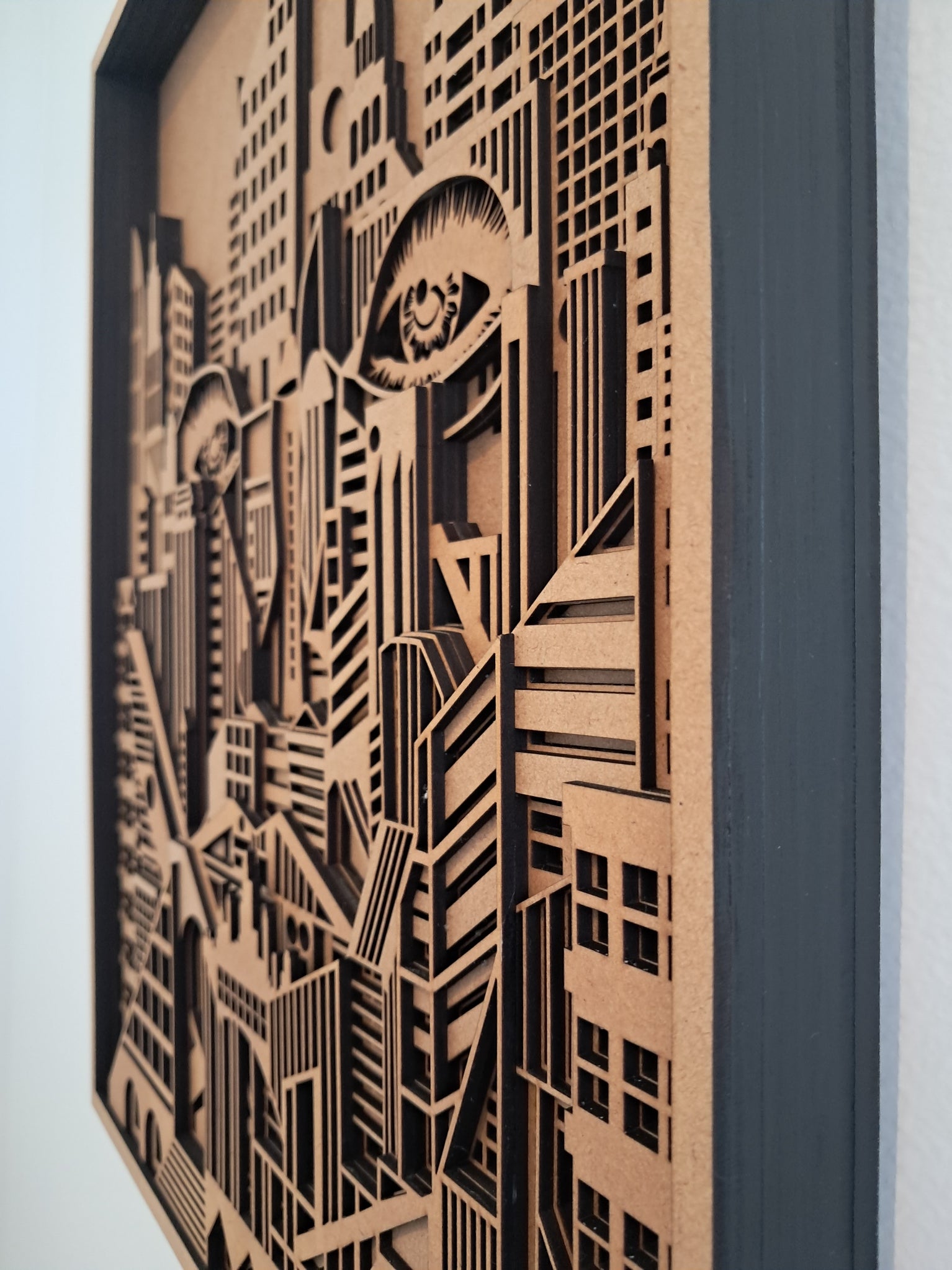 Cities Have Eyes - 10 Layer, Laser Cut Wall Art - Urban Vibe Studio