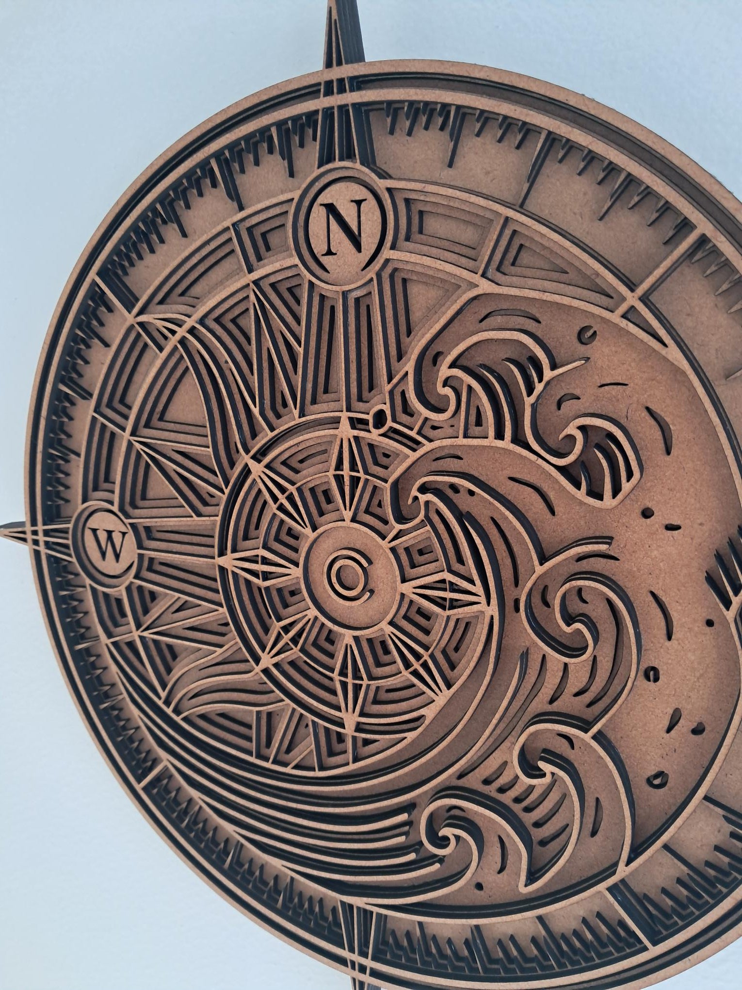 Find your North Star - Compass - 4 Layer, Laser Cut Wall Art - Urban Vibe Studio