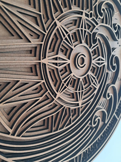 Find your North Star - Compass - 4 Layer, Laser Cut Wall Art - Urban Vibe Studio