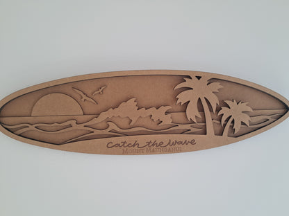Catch a Wave - 4 Layer, Laser Cut Wall Art - Urban Vibe Studio