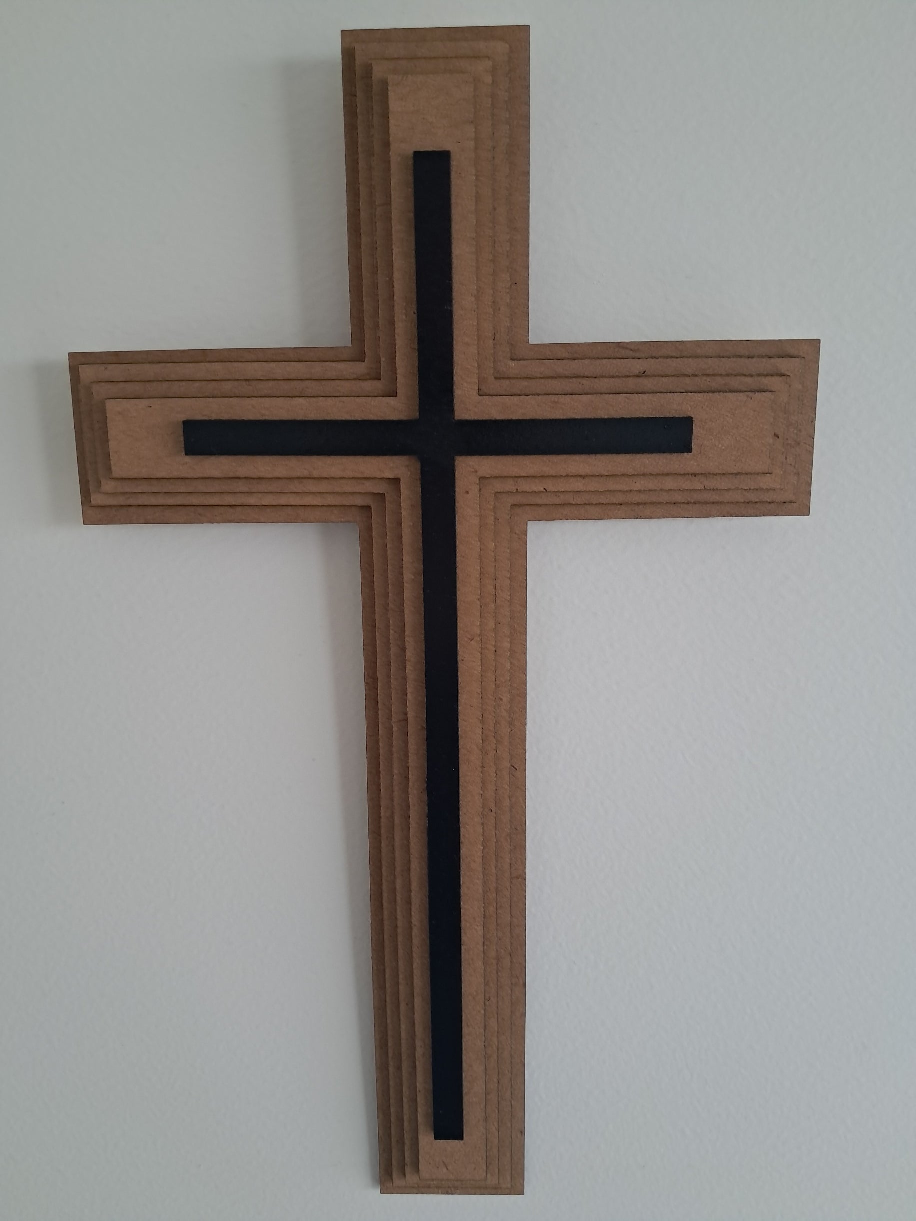 Cross - 5 Layer, Laser Cut Wall Art - Urban Vibe Studio