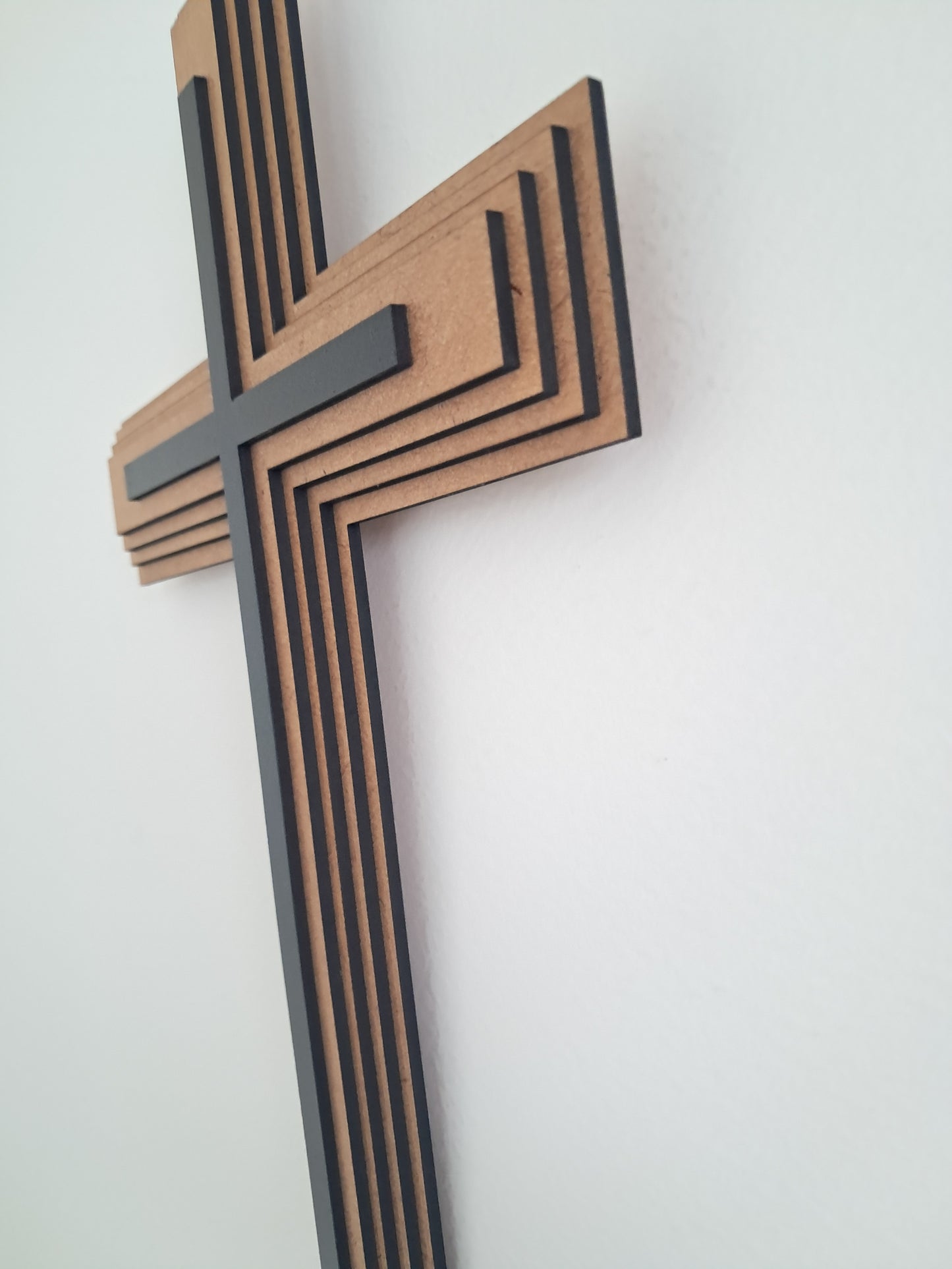 Cross - 5 Layer, Laser Cut Wall Art - Urban Vibe Studio
