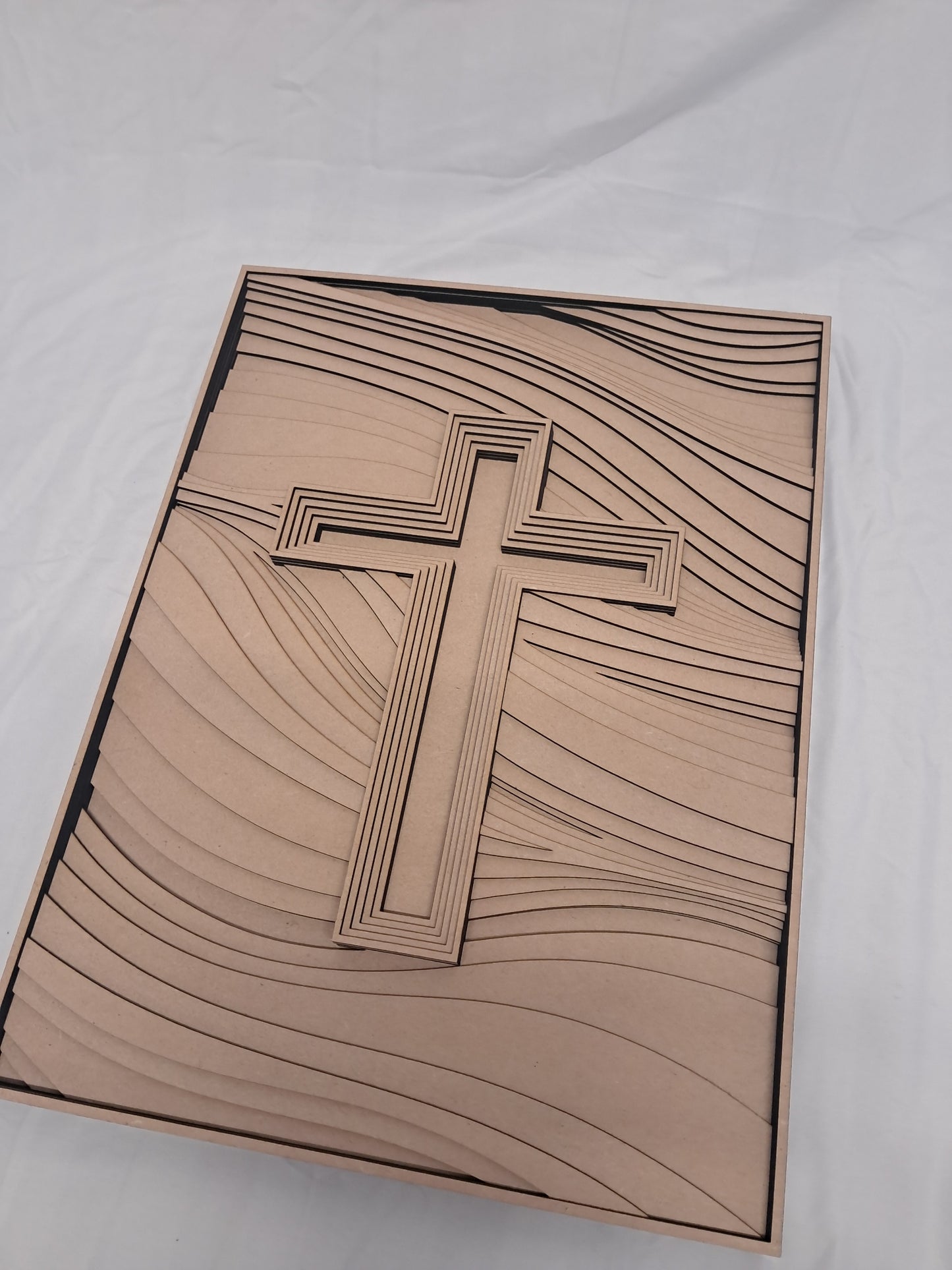 Cross - 8 Layer, Laser Cut Wall Art "Kit" - Urban Vibe Studio