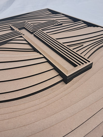 Cross - 8 Layer, Laser Cut Wall Art "Kit" - Urban Vibe Studio