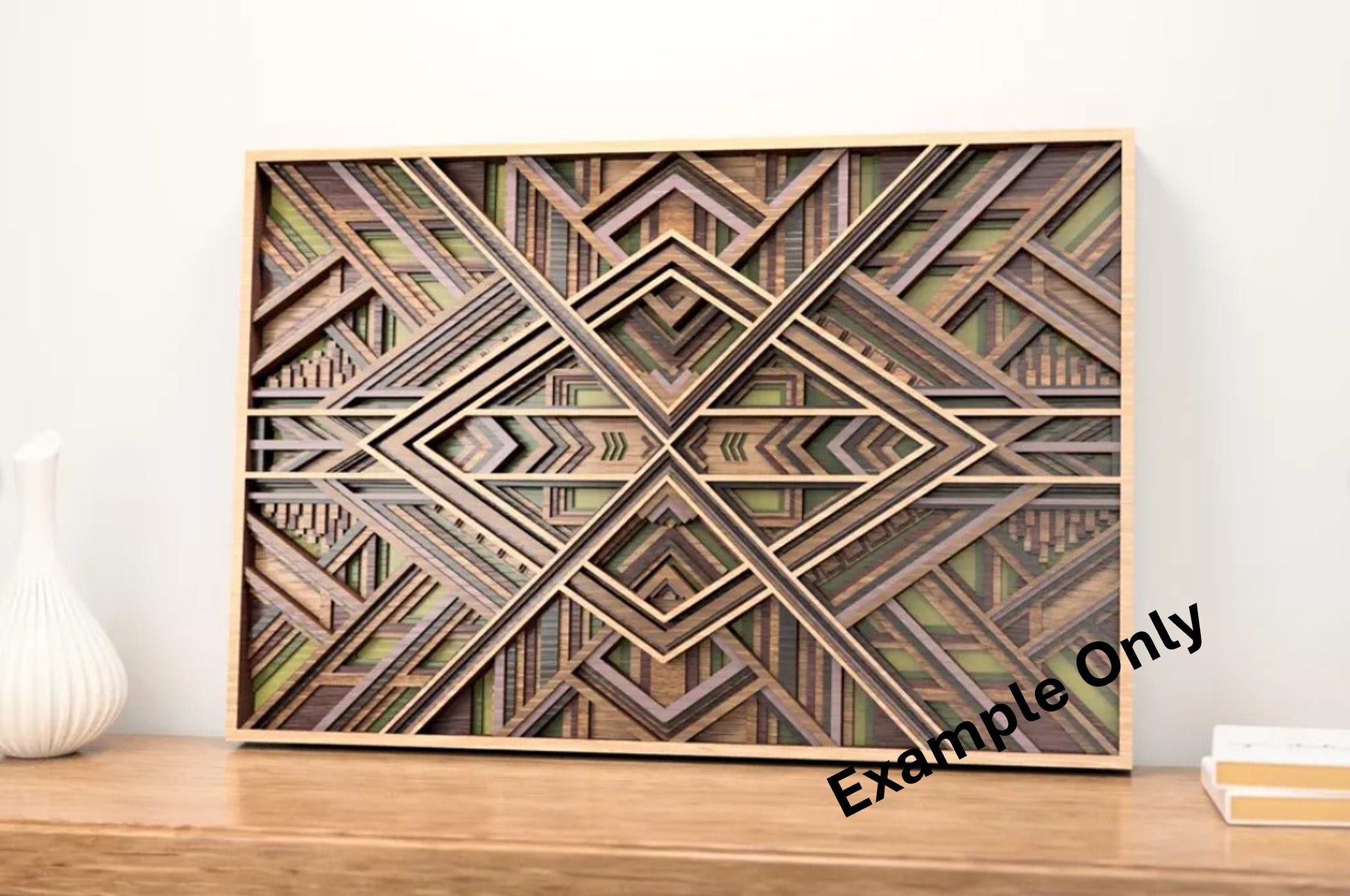 10 Layer, 3D Geometric Laser Cut Wall Art "Kit" - Urban Vibe Studio
