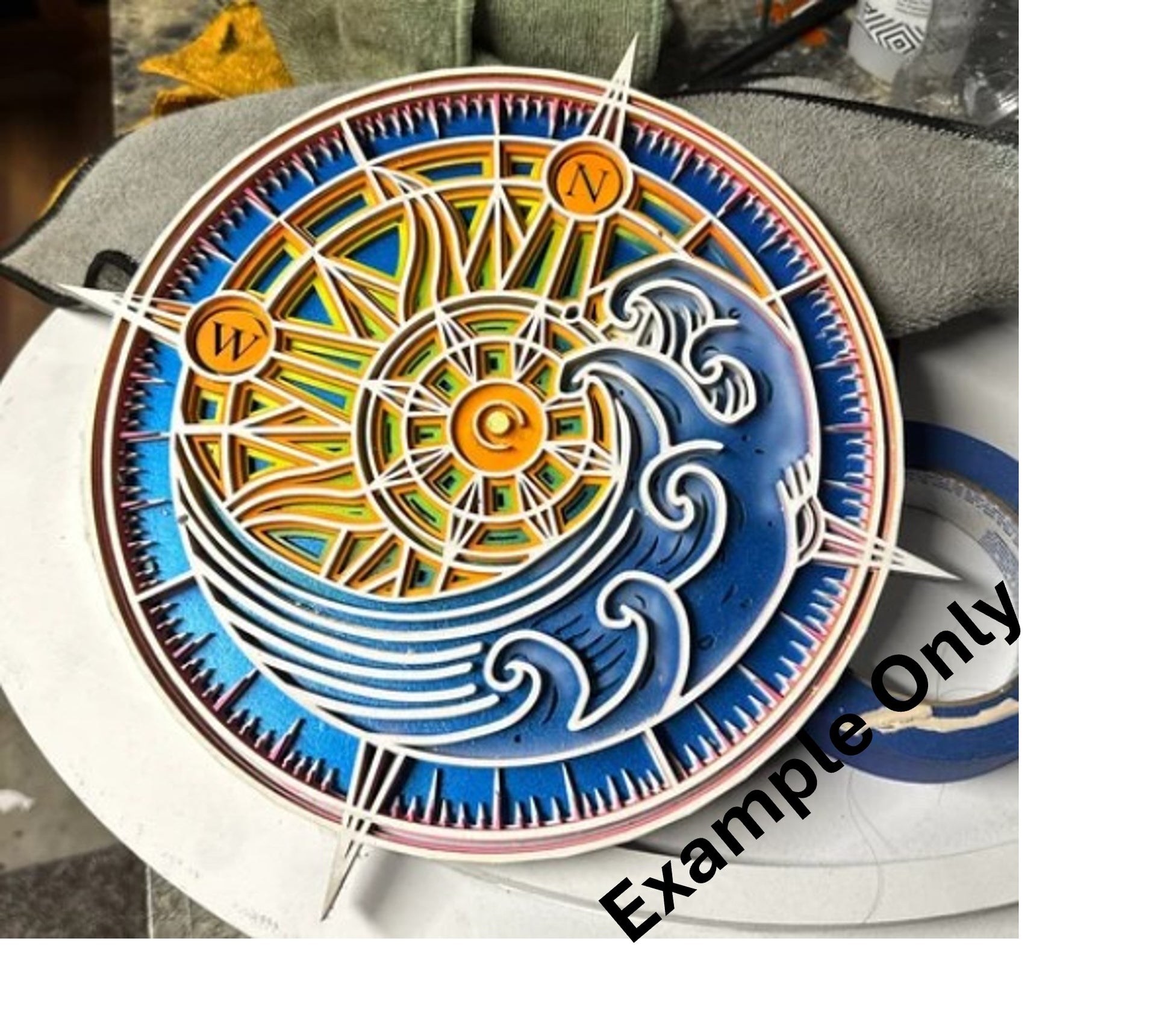 4 Layer, "Find Your North Star" Laser Cut Wall Art "Kit" - Urban Vibe Studio