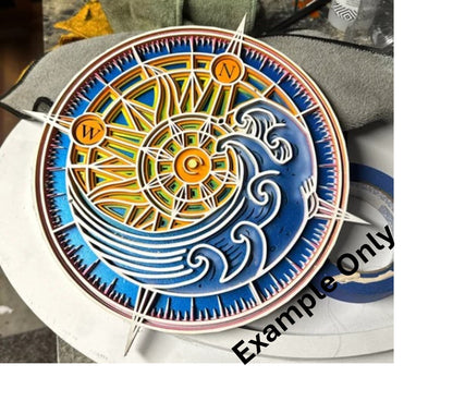 4 Layer, "Find Your North Star" Laser Cut Wall Art "Kit" - Urban Vibe Studio