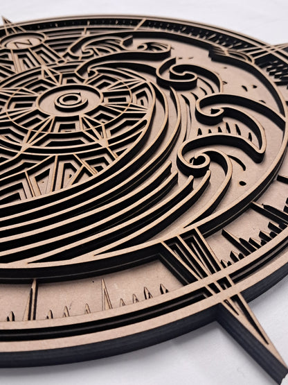 4 Layer, "Find Your North Star" Laser Cut Wall Art "Kit" - Urban Vibe Studio