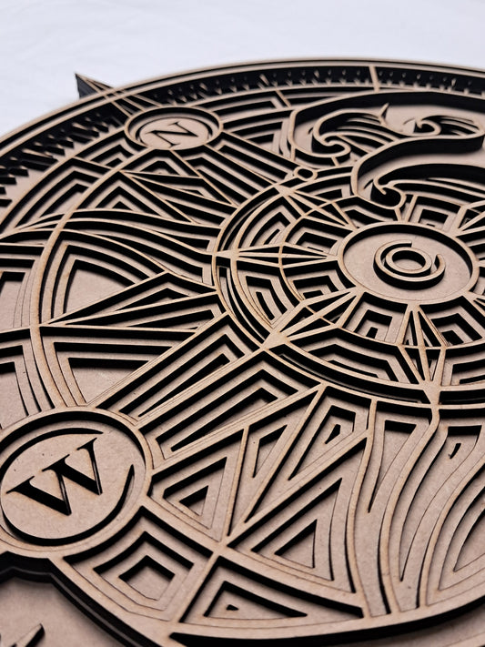 4 Layer, "Find Your North Star" Laser Cut Wall Art "Kit" - Urban Vibe Studio