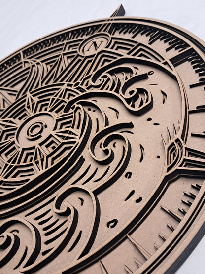 4 Layer, "Find Your North Star" Laser Cut Wall Art "Kit" - Urban Vibe Studio