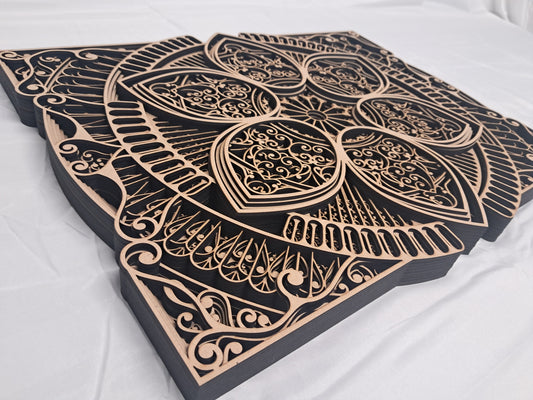 10 Layer, Celestial Bloom - Laser Cut Wall Art "Kit" - Urban Vibe Studio