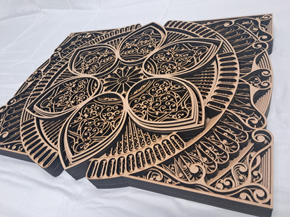 10 Layer, Celestial Bloom - Laser Cut Wall Art "Kit" - Urban Vibe Studio