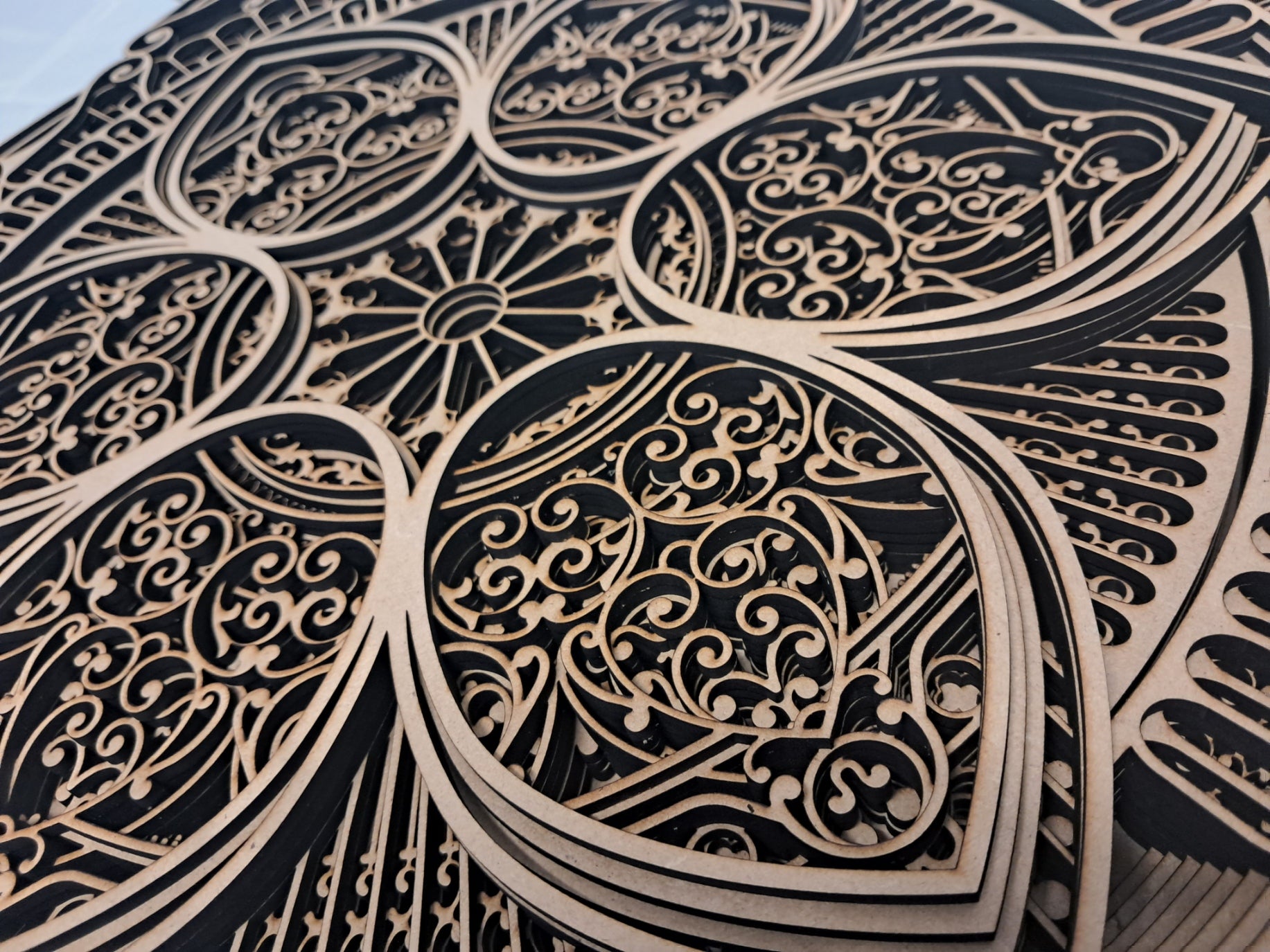 10 Layer, Celestial Bloom - Laser Cut Wall Art "Kit" - Urban Vibe Studio