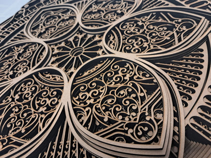10 Layer, Celestial Bloom - Laser Cut Wall Art "Kit" - Urban Vibe Studio