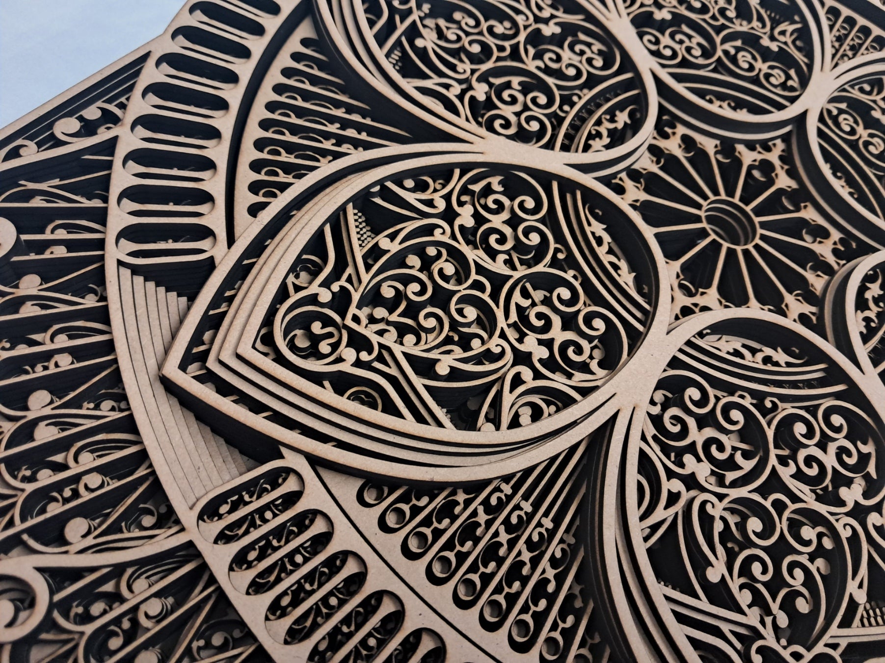 10 Layer, Celestial Bloom - Laser Cut Wall Art "Kit" - Urban Vibe Studio