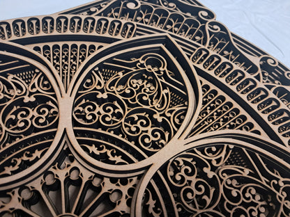 10 Layer, Celestial Bloom - Laser Cut Wall Art "Kit" - Urban Vibe Studio