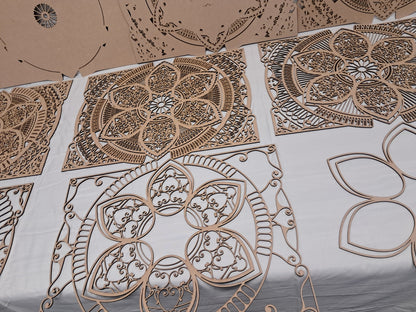 10 Layer, Celestial Bloom - Laser Cut Wall Art "Kit" - Urban Vibe Studio