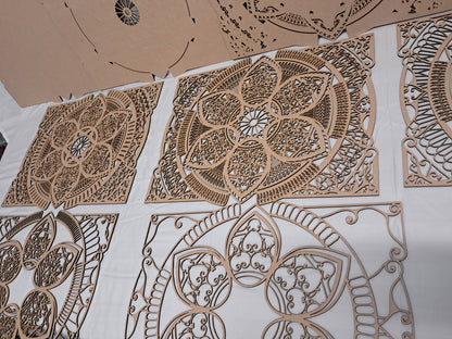 10 Layer, Celestial Bloom - Laser Cut Wall Art "Kit" - Urban Vibe Studio