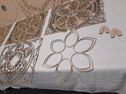10 Layer, Celestial Bloom - Laser Cut Wall Art "Kit" - Urban Vibe Studio