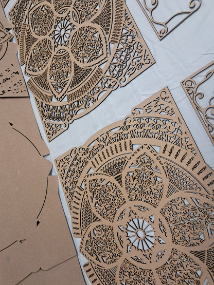 10 Layer, Celestial Bloom - Laser Cut Wall Art "Kit" - Urban Vibe Studio
