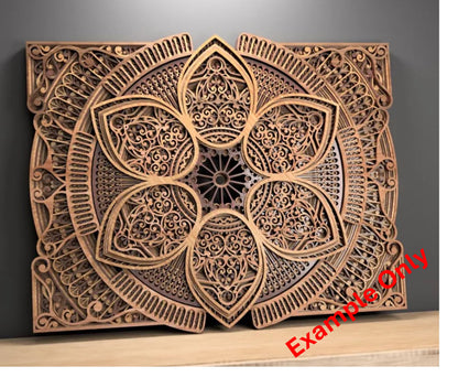 10 Layer, Celestial Bloom - Laser Cut Wall Art "Kit" - Urban Vibe Studio