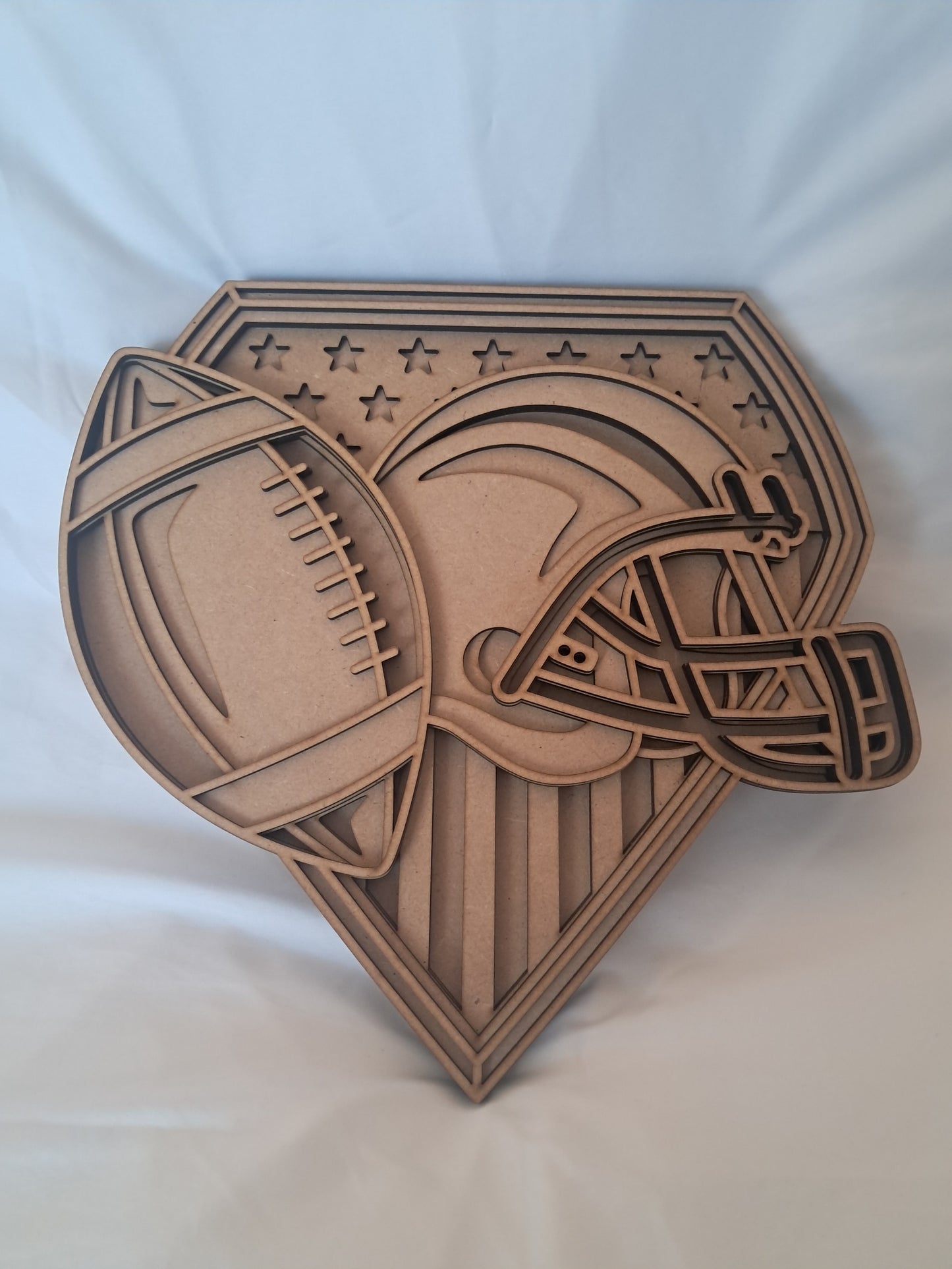5 Layer, American Football (NFL), Laser Cut Wall Art "Kit" - NZ Made