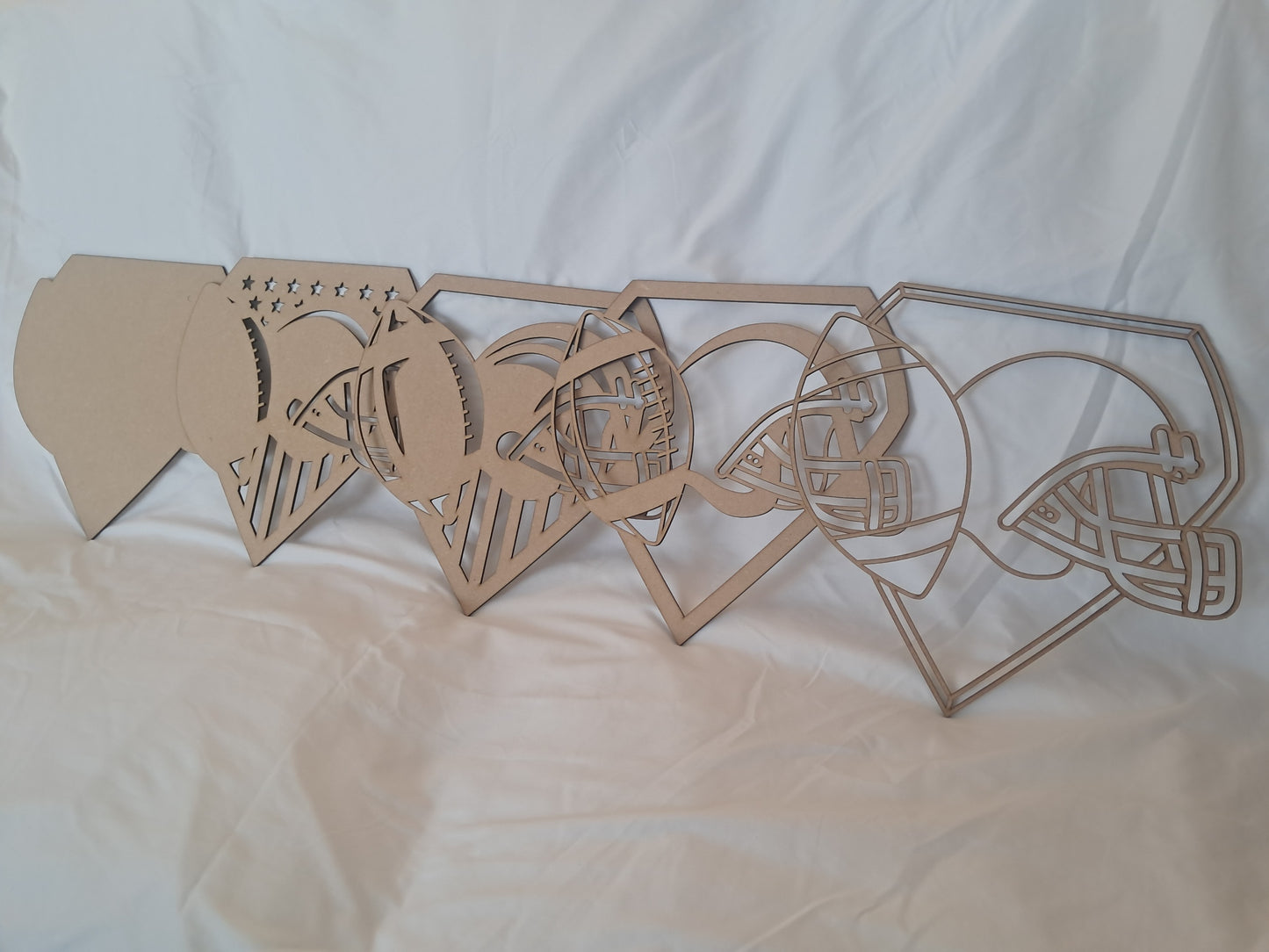 5 Layer, American Football (NFL), Laser Cut Wall Art "Kit" - NZ Made