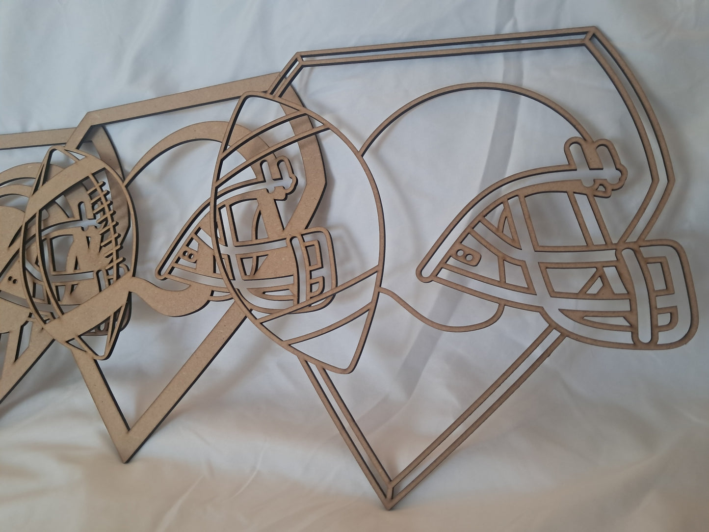 5 Layer, American Football (NFL), Laser Cut Wall Art "Kit" - NZ Made