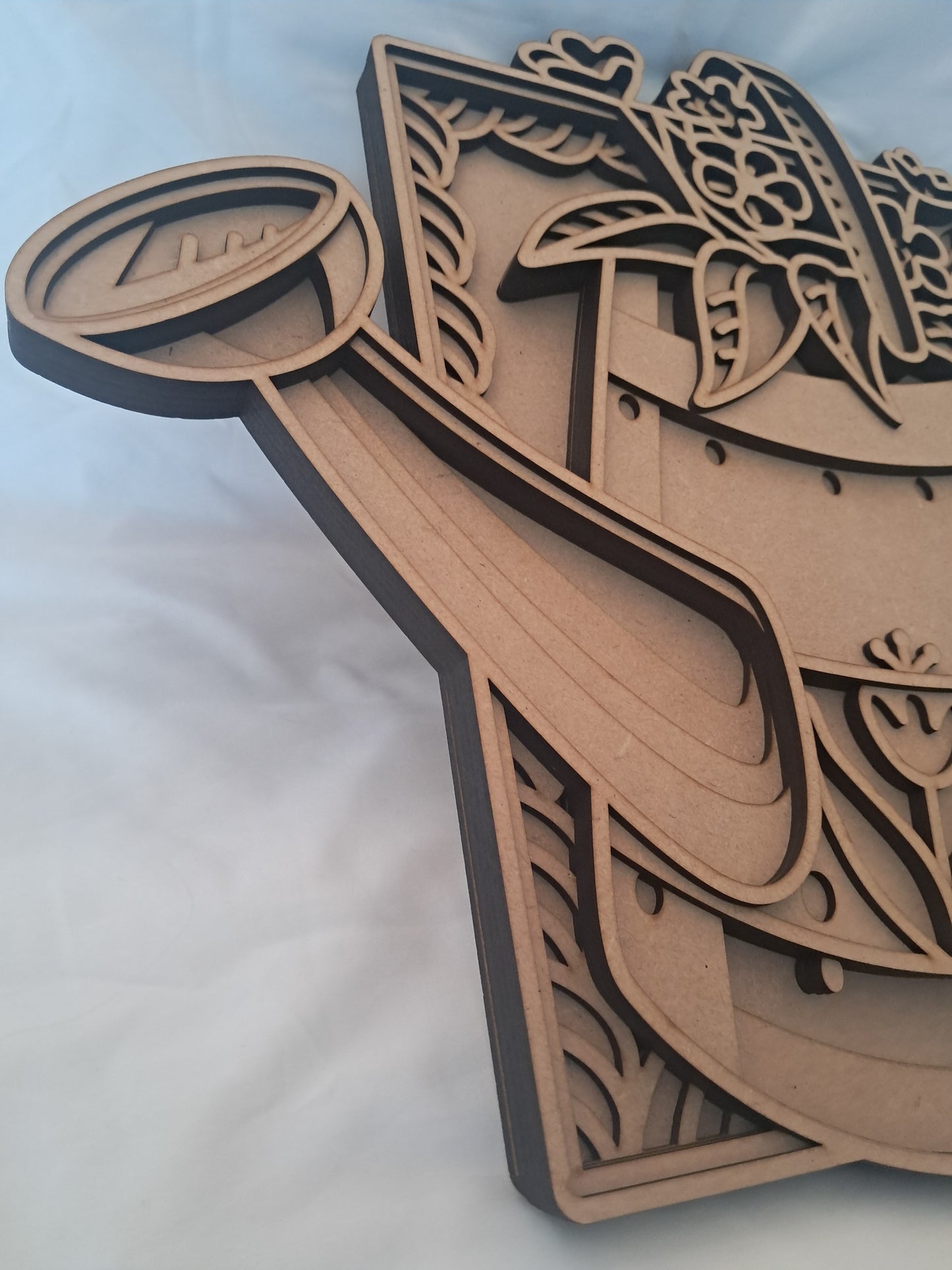 6 Layer, Watering Can, Laser Cut Wall Art "Kit" - NZ Made
