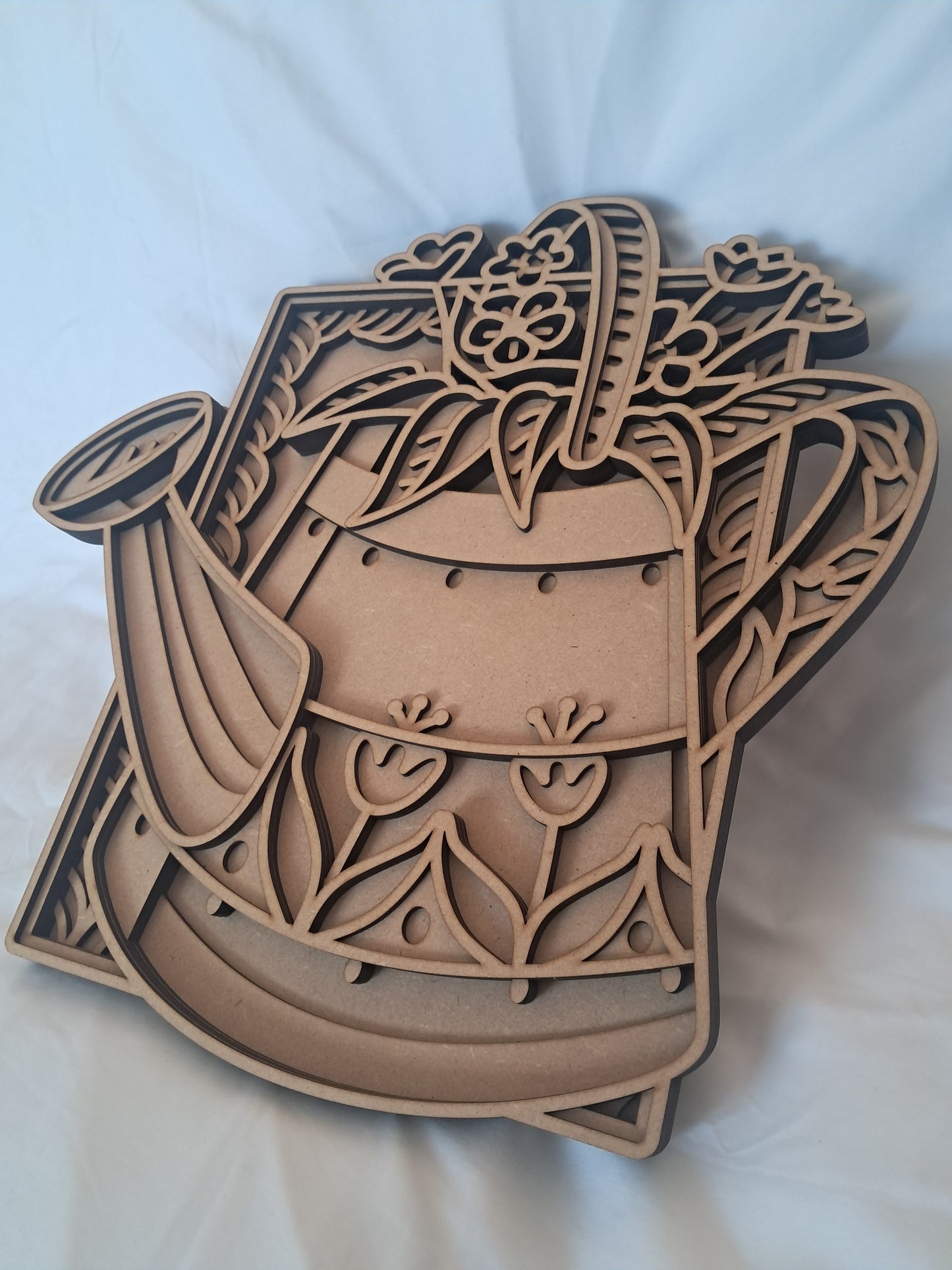 6 Layer, Watering Can, Laser Cut Wall Art "Kit" - NZ Made