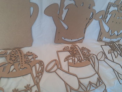 6 Layer, Watering Can, Laser Cut Wall Art "Kit" - NZ Made