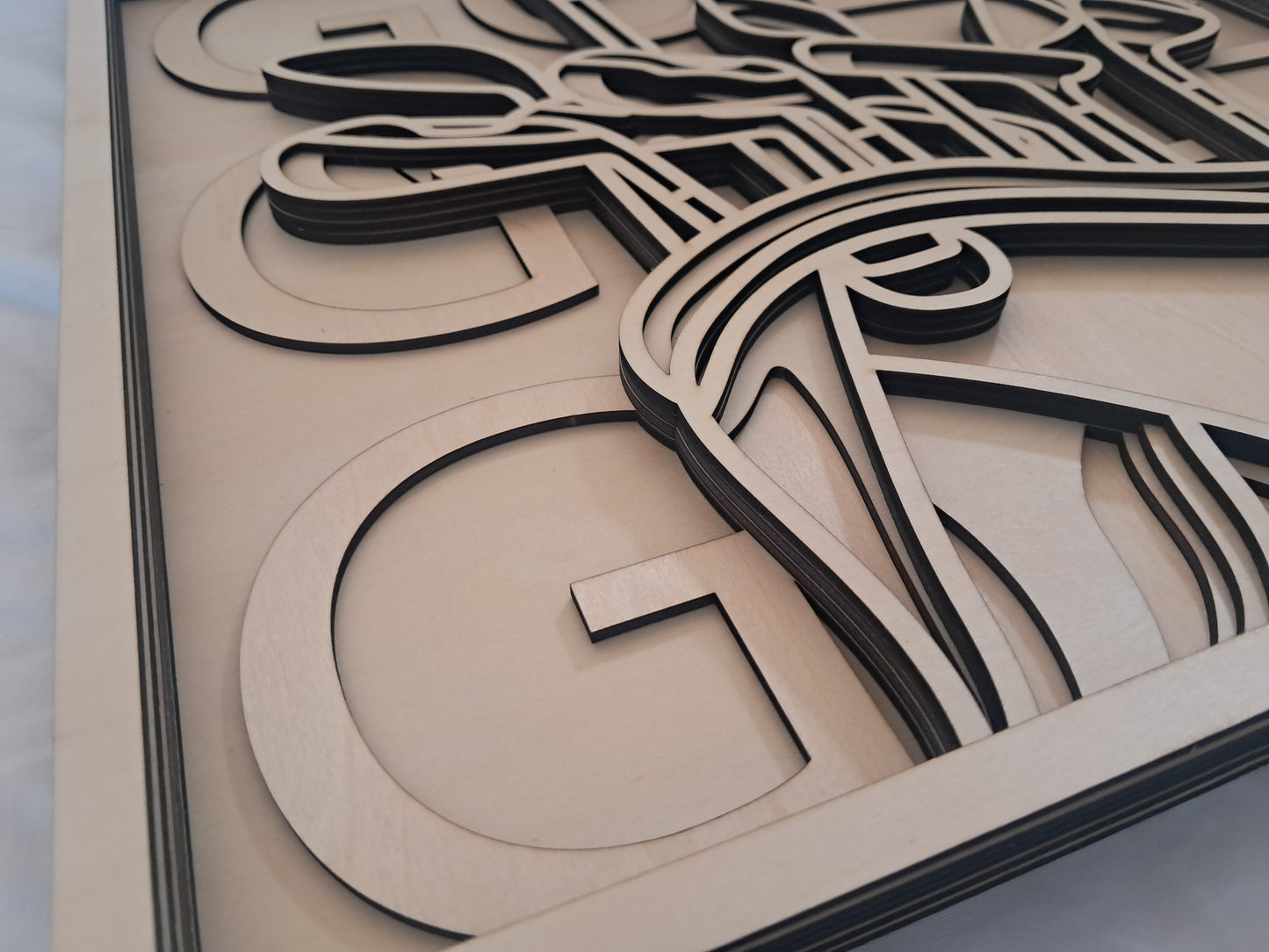 6 Layer, Golf, Laser Cut Wall Art "Kit" - NZ Made
