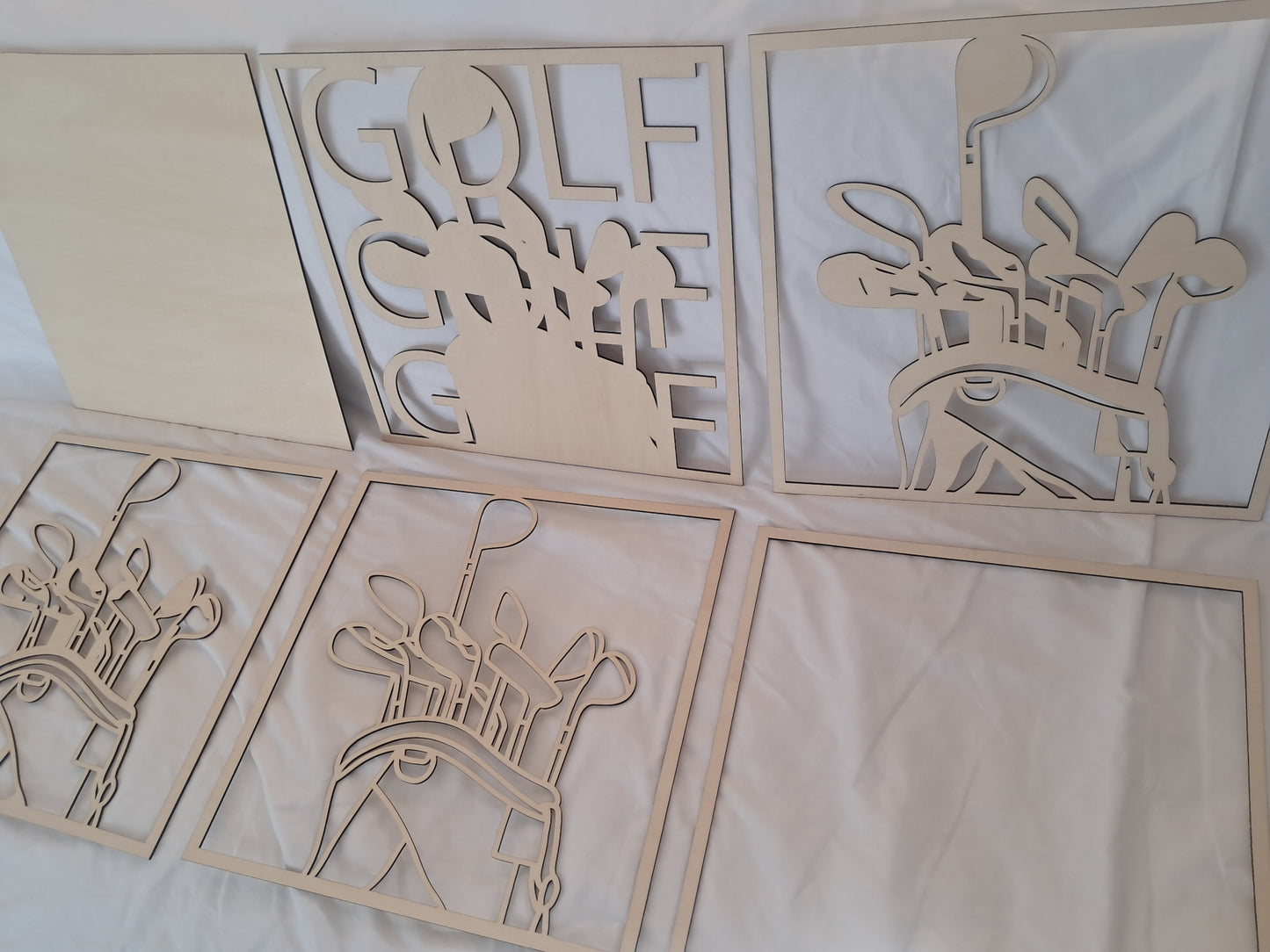 6 Layer, Golf, Laser Cut Wall Art "Kit" - NZ Made