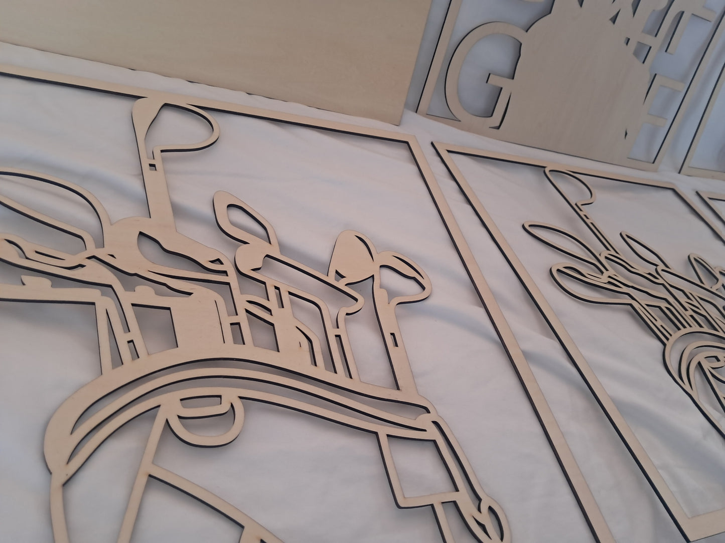 6 Layer, Golf, Laser Cut Wall Art "Kit" - NZ Made