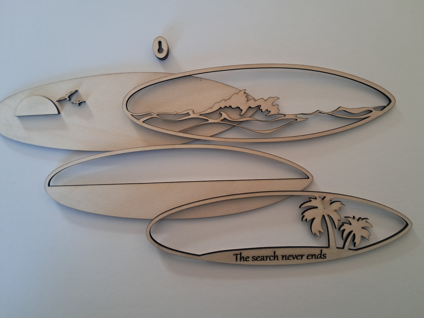 4 Layer, Surfing Phrases, Laser Cut Wall Art "Kit" - NZ Made - Urban Vibe Studio
