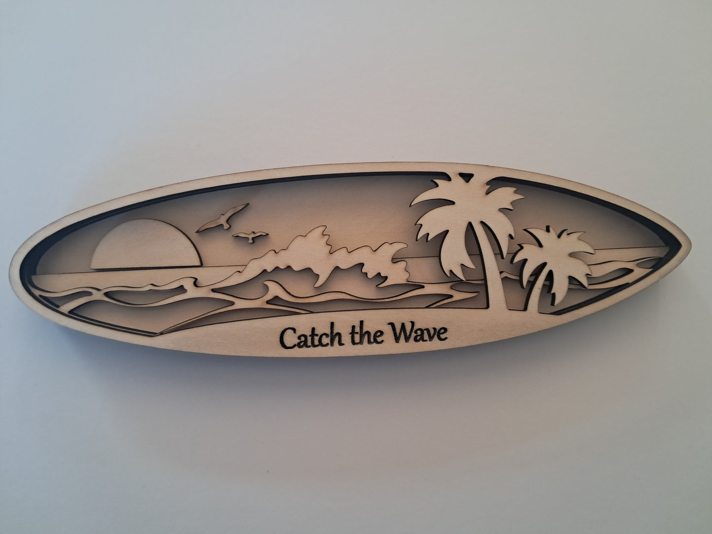 4 Layer, Surfing Phrases, Laser Cut Craft Kit - NZ Made - Urban Vibe Studio