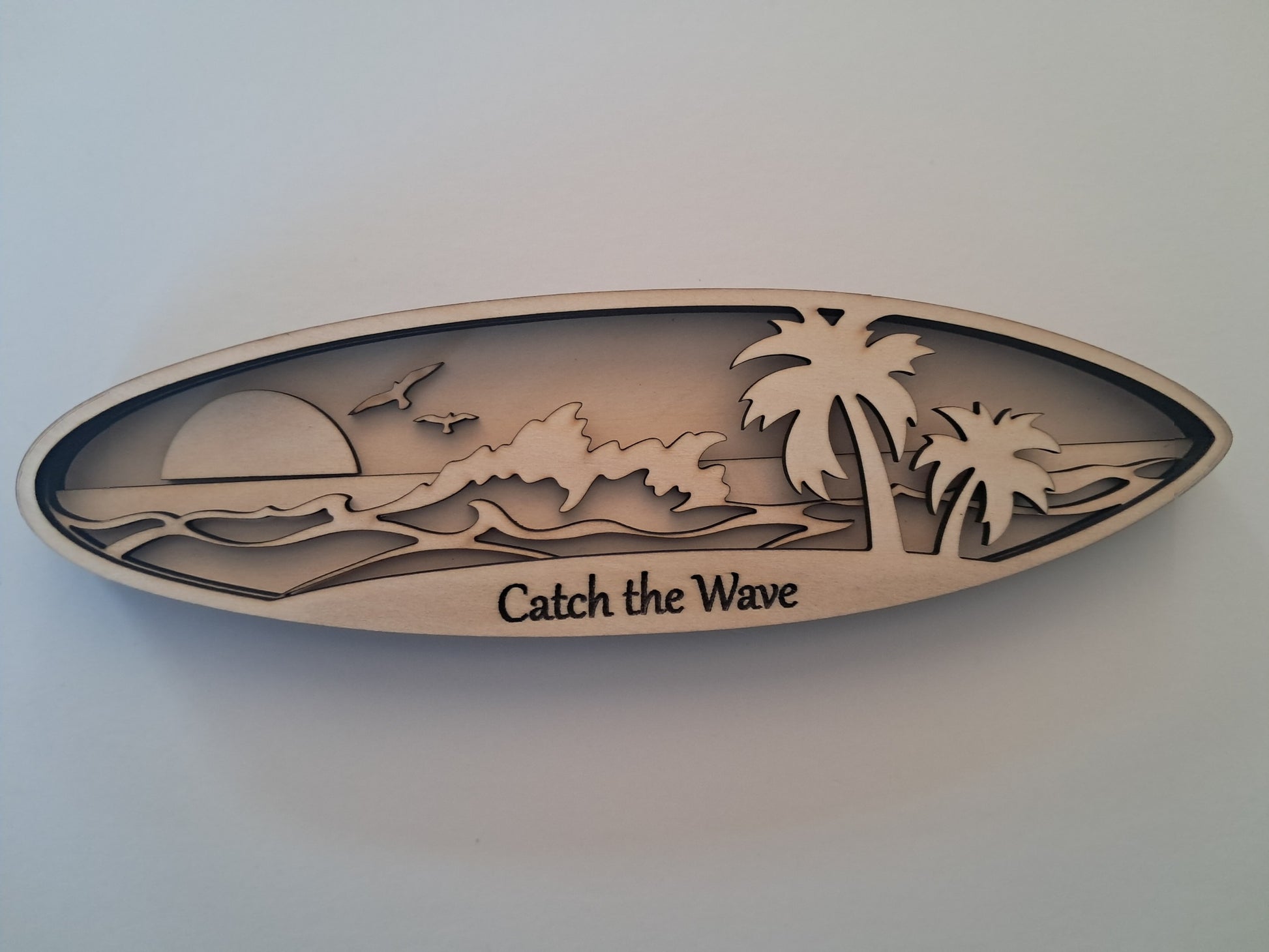 4 Layer, Surfing Phrases, Laser Cut Craft Kit - NZ Made - Urban Vibe Studio