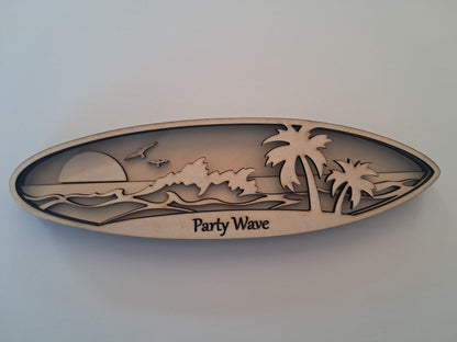4 Layer, Surfing Phrases, Laser Cut Wall Art "Kit" - NZ Made - Urban Vibe Studio