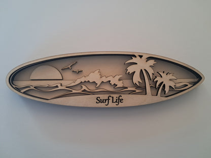 4 Layer, Surfing Phrases, Laser Cut Wall Art "Kit" - NZ Made - Urban Vibe Studio