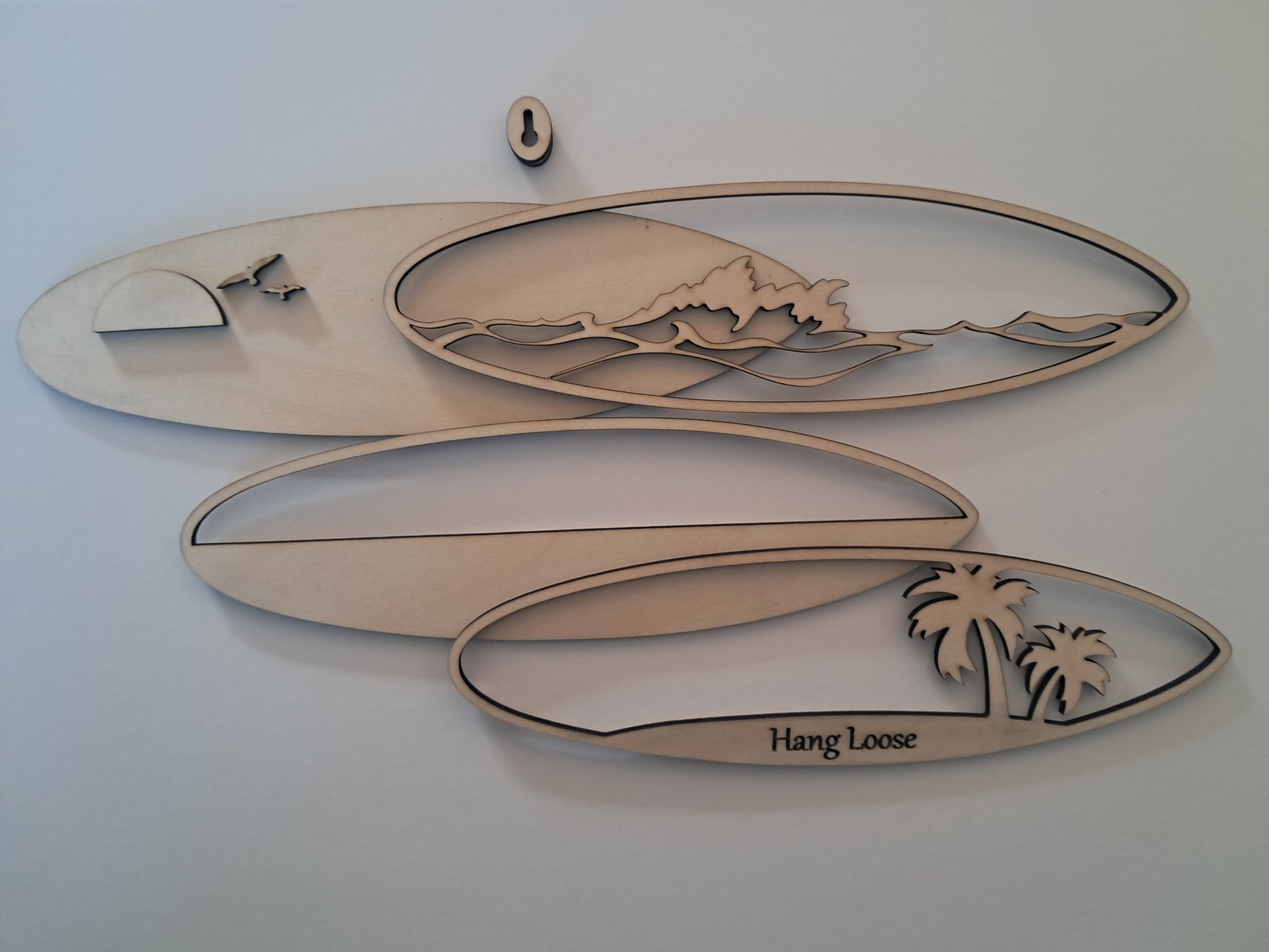 4 Layer, Surfing Phrases, Laser Cut Wall Art "Kit" - NZ Made - Urban Vibe Studio