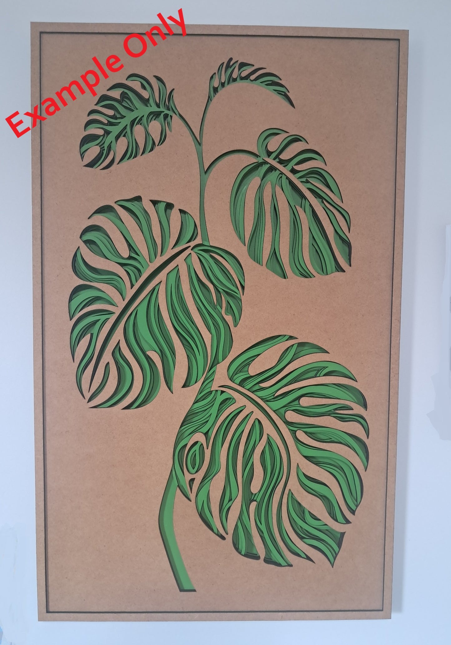 7 Layer - Monstera Plant - Laser Cut Craft Kit - NZ Made - Urban Vibe Studio