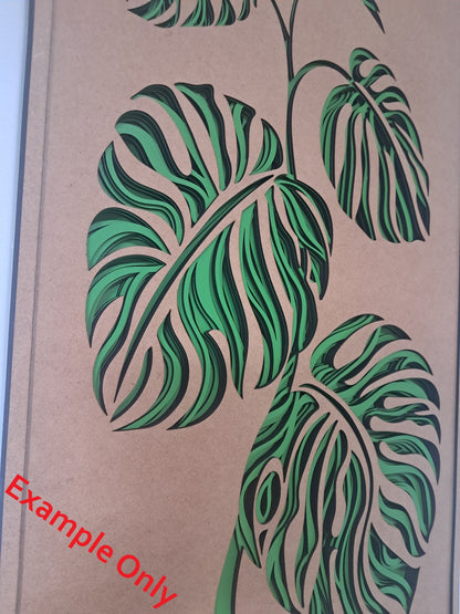 7 Layer - Monstera Plant - Laser Cut Craft Kit - NZ Made - Urban Vibe Studio