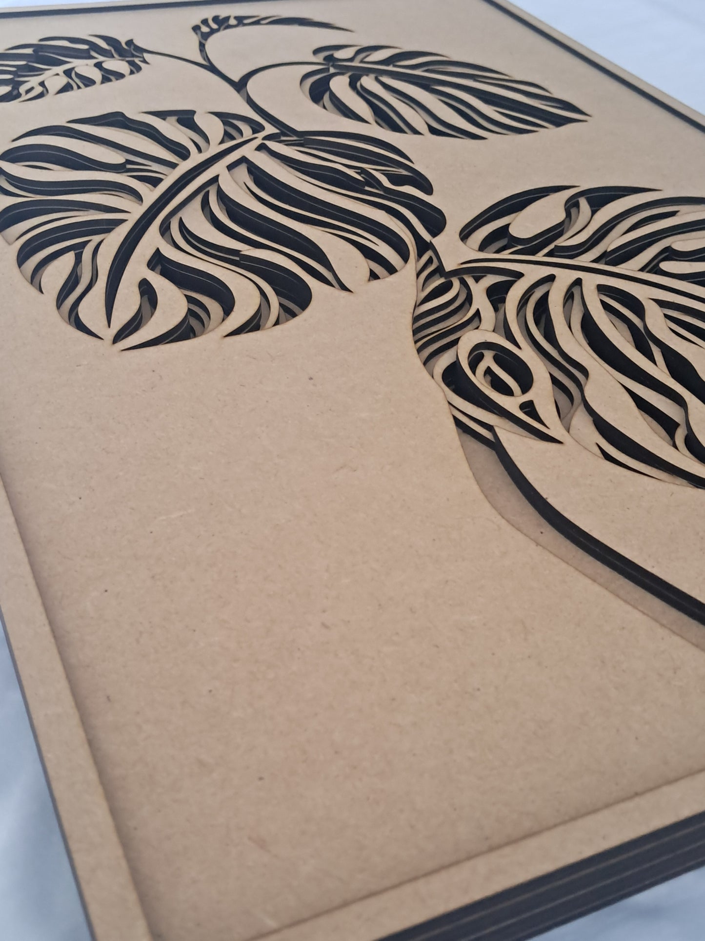 7 Layer - Monstera Plant - Laser Cut Craft Kit - NZ Made - Urban Vibe Studio