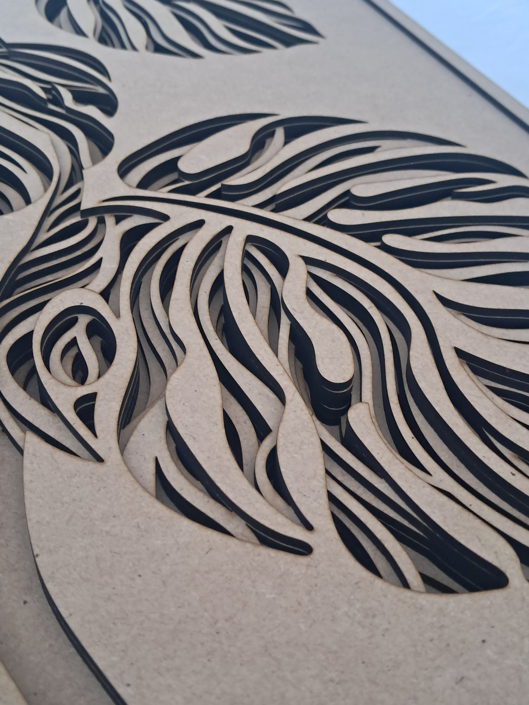 7 Layer - Monstera Plant - Laser Cut Craft Kit - NZ Made - Urban Vibe Studio