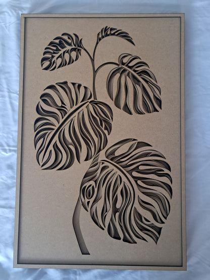 7 Layer - Monstera Plant - Laser Cut Craft Kit - NZ Made - Urban Vibe Studio
