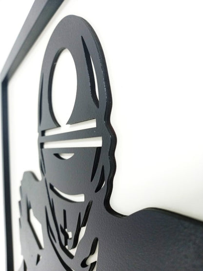 NFL (American Football) - Laser Cut Wall Art, Framed - 43cm x 43cm x 3cm - Urban Vibe Studio