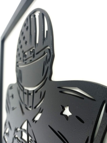 NFL (American Football) - Laser Cut Wall Art, Framed - 43cm x 43cm x 3cm - Urban Vibe Studio